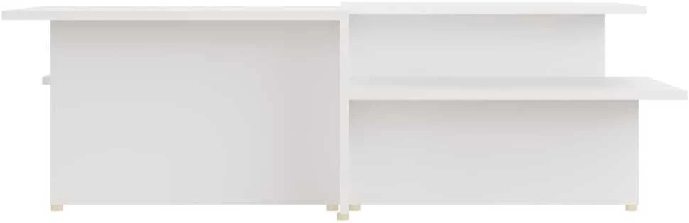 Kavos staliukai, 2vnt., balti, 111,5x50x33cm, apdirbta mediena