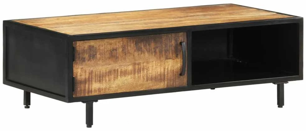 Kavos staliukas, 105x50x35cm, neapdorota mango mediena