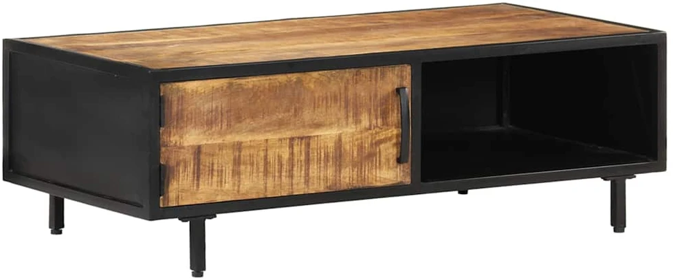 Kavos staliukas, 105x50x35cm, neapdorota mango mediena