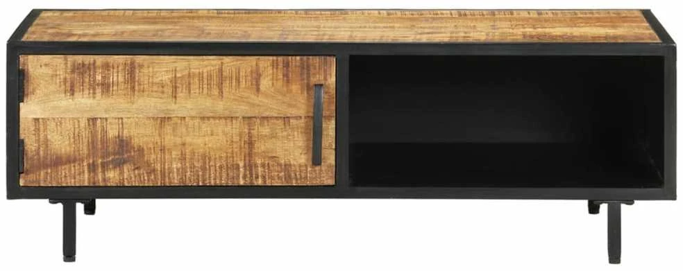 Kavos staliukas, 105x50x35cm, neapdorota mango mediena