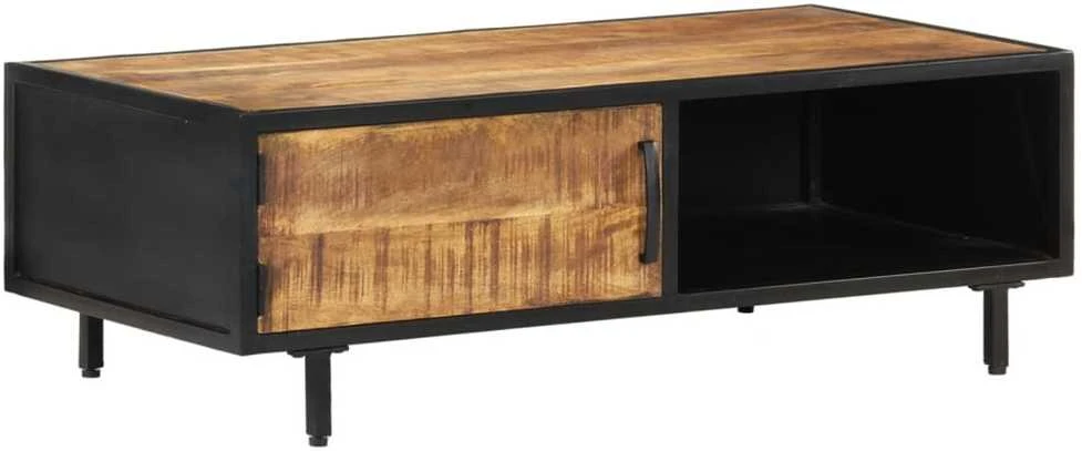 Kavos staliukas, 105x50x35cm, neapdorota mango mediena