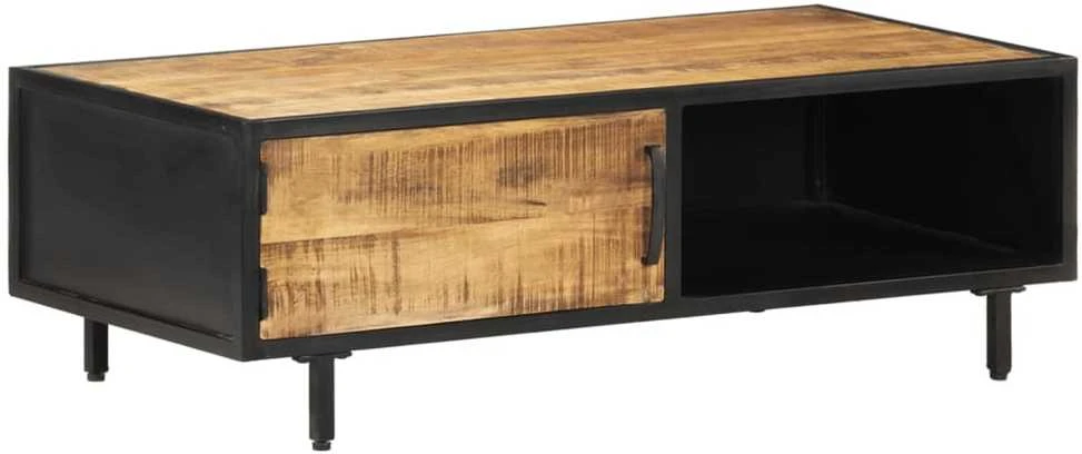 Kavos staliukas, 105x50x35cm, neapdorota mango mediena