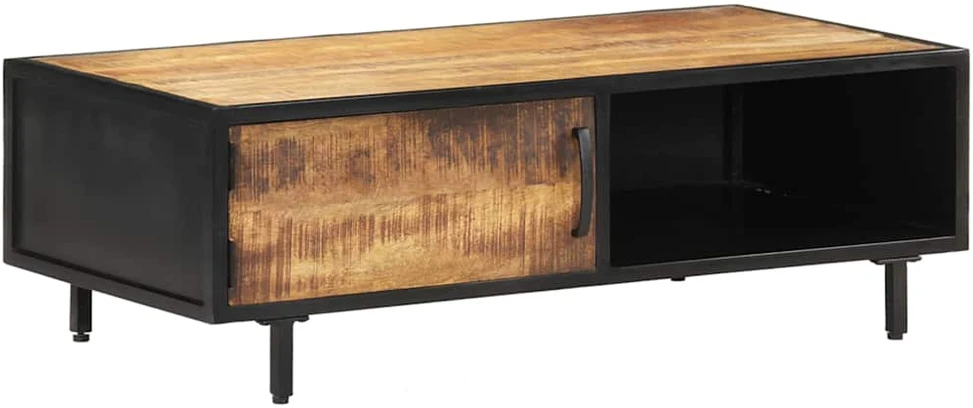 Kavos staliukas, 105x50x35cm, neapdorota mango mediena