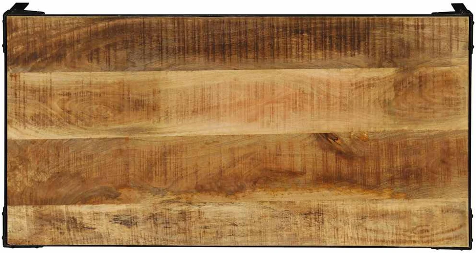 Kavos staliukas, 110cm, neapdor. mango med. masyvas ir plienas