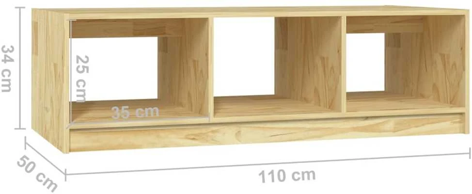 Kavos staliukas, 110x50x34cm, pušies medienos masyvas