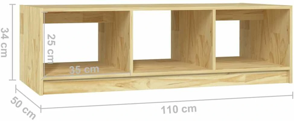 Kavos staliukas, 110x50x34cm, pušies medienos masyvas