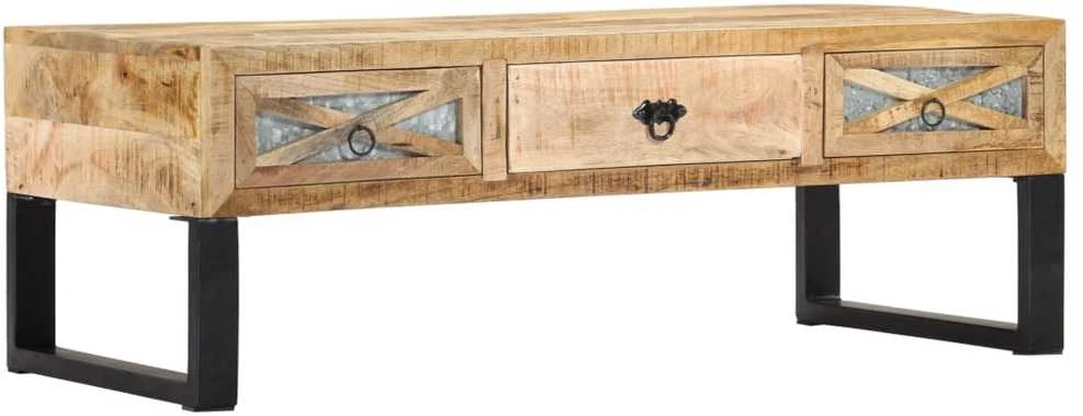 Kavos staliukas, 110x50x38 cm, mango medienos masyvas