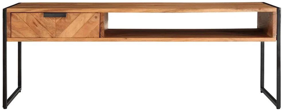 Kavos staliukas, 110x55x40cm, akacijos medienos masyvas