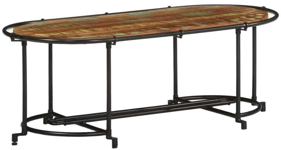 Kavos staliukas, 110x55x40cm, perdirbtos medienos masyvas