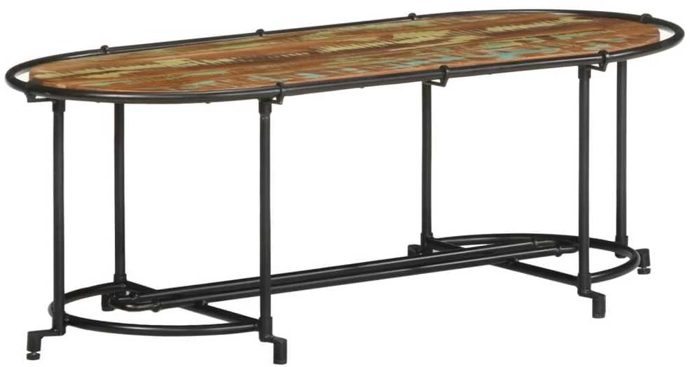 Kavos staliukas, 110x55x40cm, perdirbtos medienos masyvas