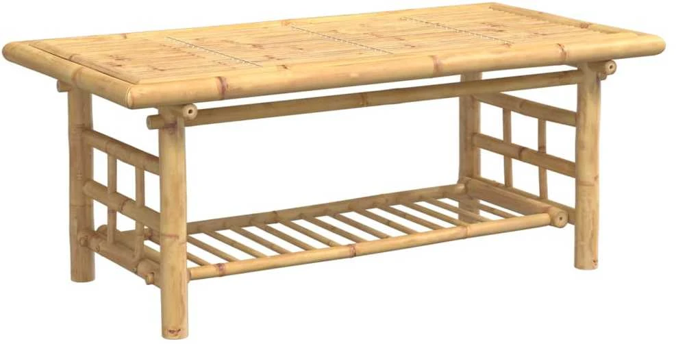 Kavos staliukas, 110x55x45cm, bambukas