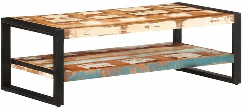 Kavos staliukas, 120x60x40 cm, perdirbtos medienos masyvas