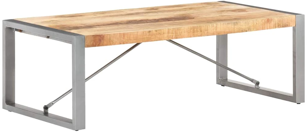 Kavos staliukas, 120x60x40cm, neapdorota mango mediena
