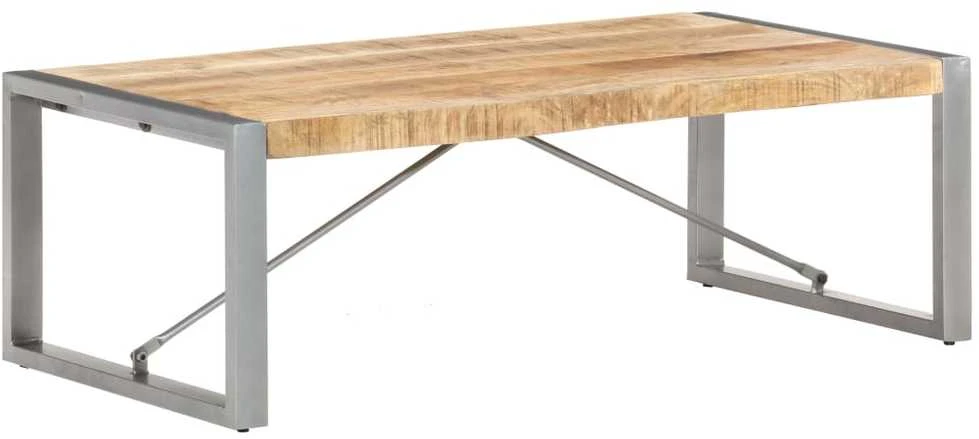 Kavos staliukas, 120x60x40cm, neapdorota mango mediena
