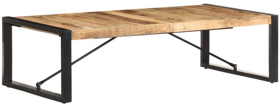 Kavos staliukas, 140x70x40cm, neapdorota mango mediena