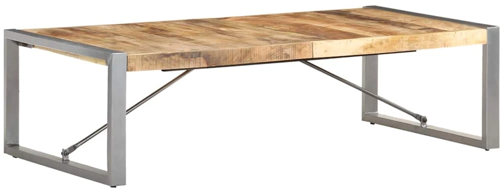 Kavos staliukas, 140x70x40cm, neapdorota mango mediena