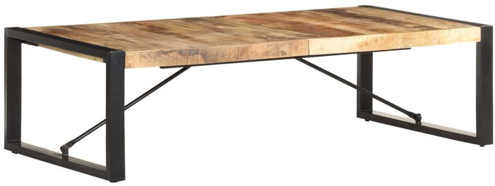 Kavos staliukas, 140x70x40cm, neapdorota mango mediena