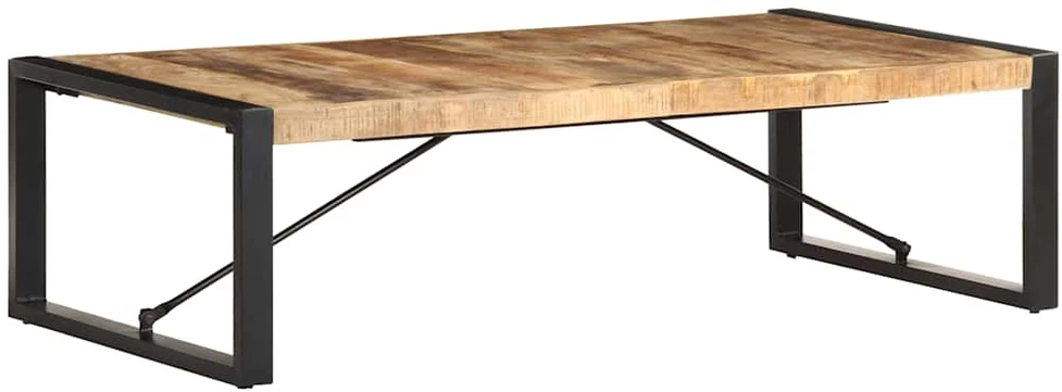 Kavos staliukas, 140x70x40cm, neapdorota mango mediena