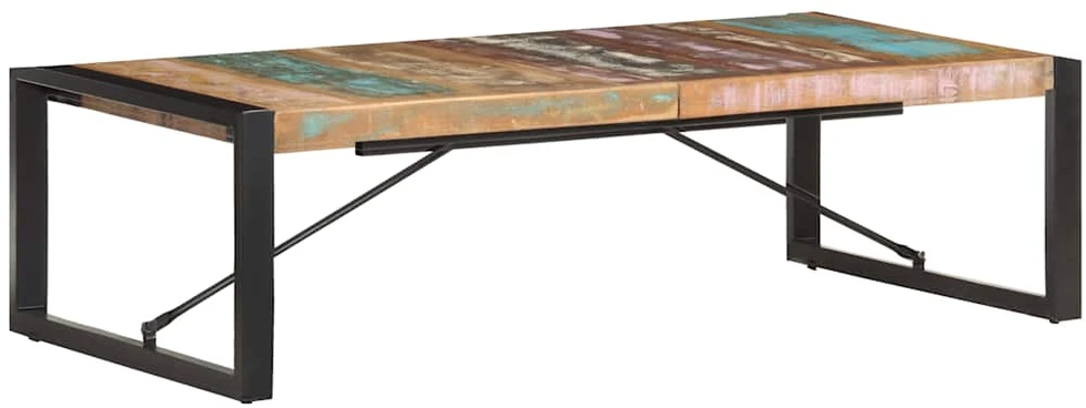 Kavos staliukas, 140x70x40cm, perdirbtos medienos masyvas