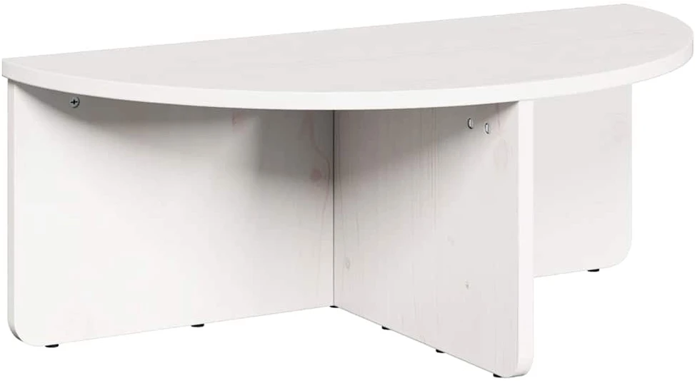 Kavos staliukas 2 vnt. Balta 79 x 39,5 x 40 cm Pušies masyvas