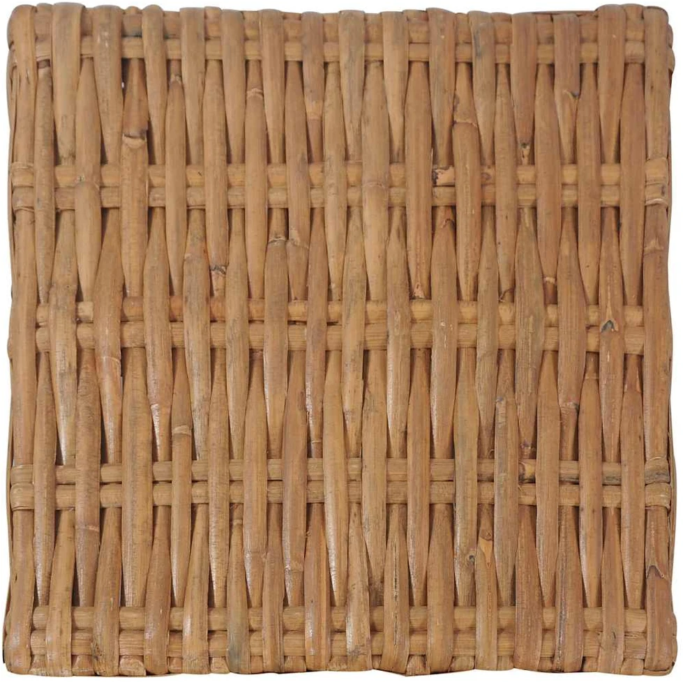 Kavos staliukas, 47x47x28cm, natūralus ratanas