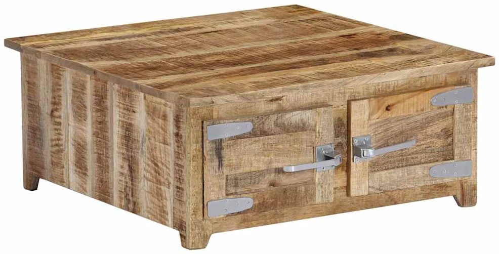 Kavos staliukas, 70x70x30cm, mango medienos masyvas
