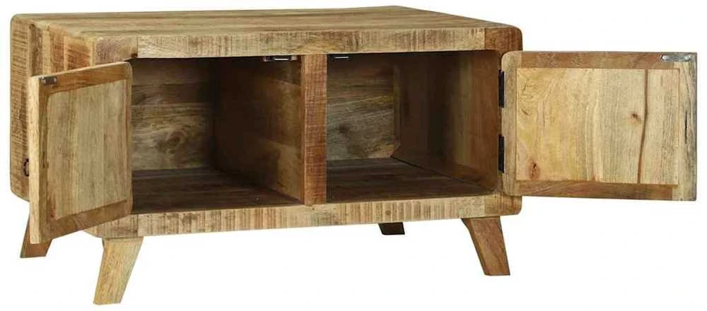 Kavos staliukas Ruda 80 x 54 x 45 cm Kietas mango medis