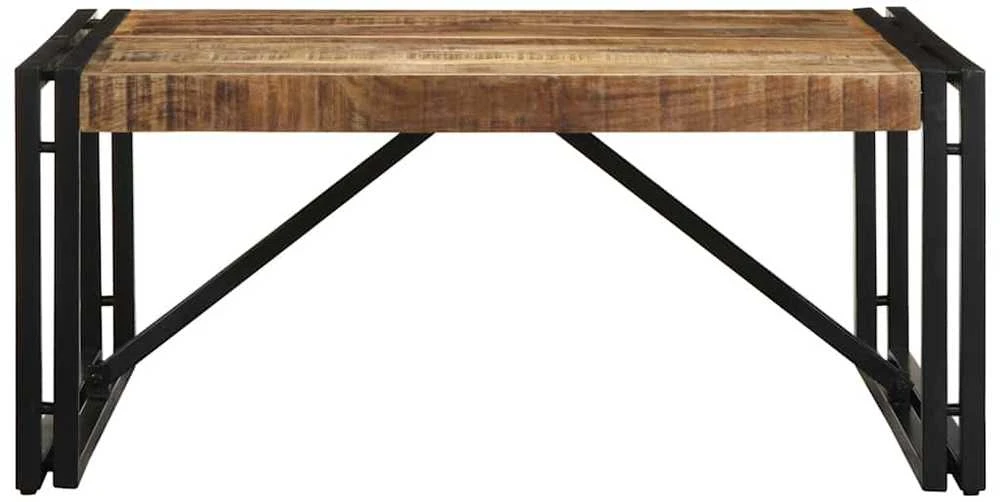 Kavos staliukas 80x80x35 cm Masyvus Rough Wood Mango