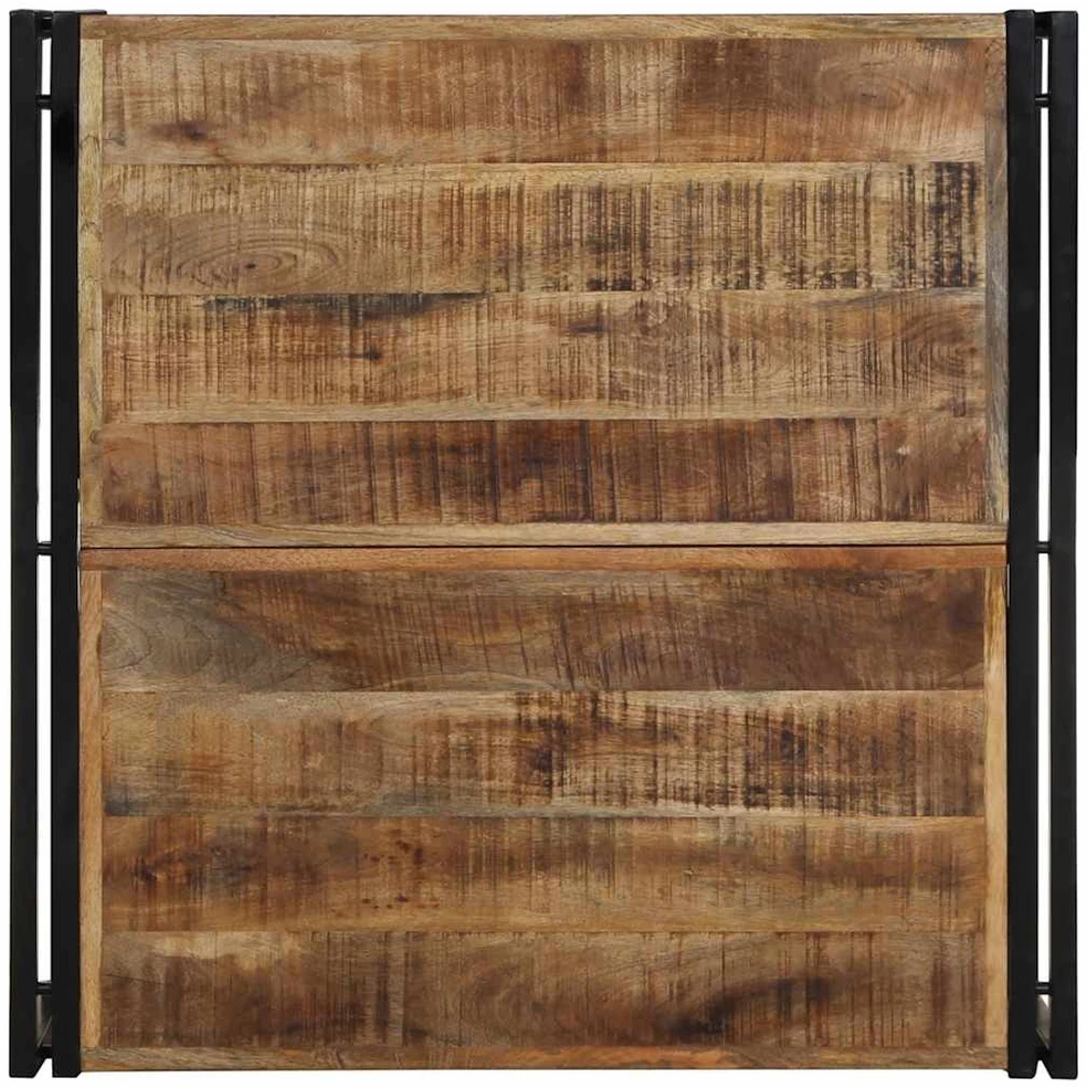 Kavos staliukas 80x80x35 cm Masyvus Rough Wood Mango