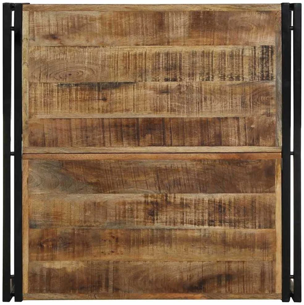 Kavos staliukas 80x80x35 cm Masyvus Rough Wood Mango