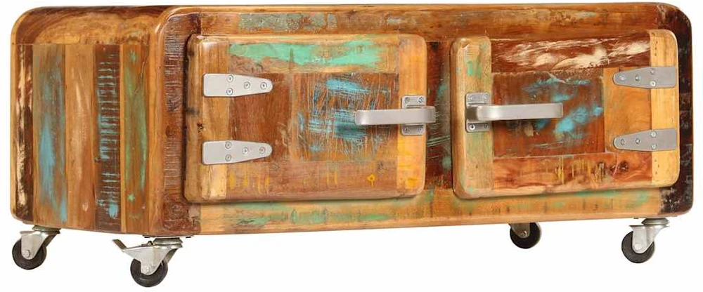 Kavos staliukas, 85x55x40cm, perdirbtos medienos masyvas