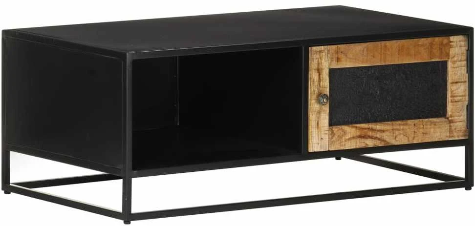 Kavos staliukas, 90x50x35cm, neapdorota mango mediena