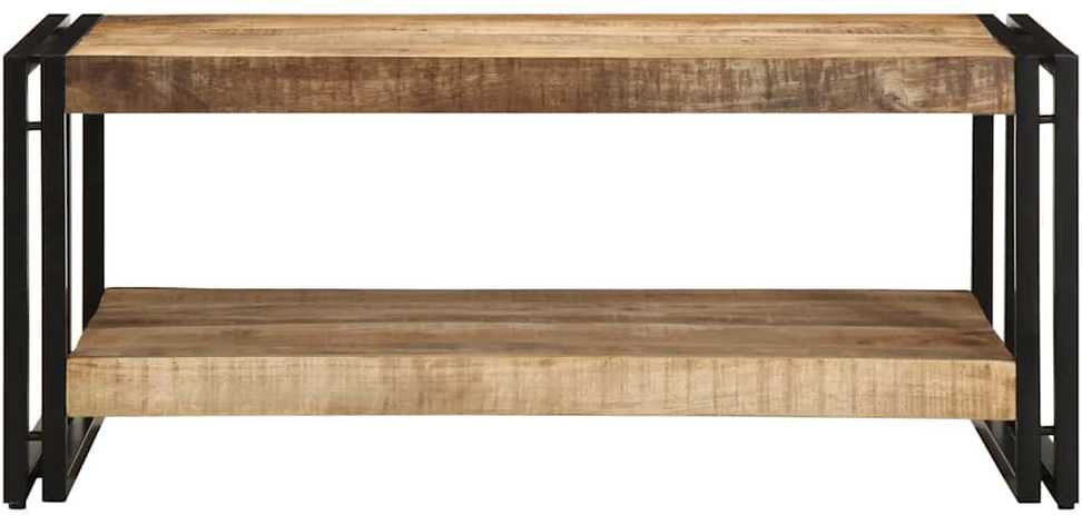 Kavos staliukas 90x50x38 cm Masyvus Rough Wood Mango