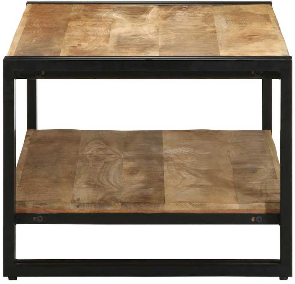 Kavos staliukas 90x50x38 cm Masyvus Rough Wood Mango