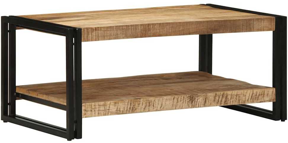 Kavos staliukas 90x50x38 cm Masyvus Rough Wood Mango