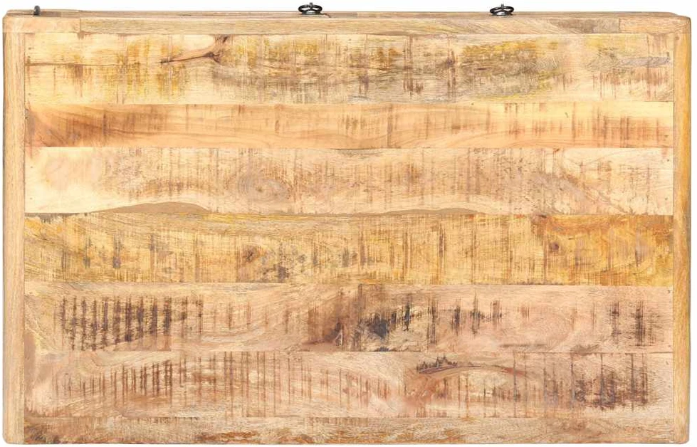 Kavos staliukas, 90x60x29cm, neapdorota mango mediena