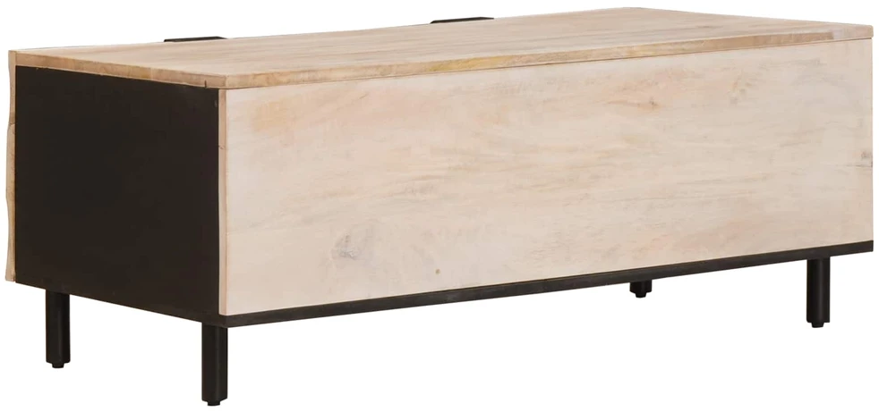 Kavos staliukas Balta 100 x 54 x 40 cm Kietas mango medis