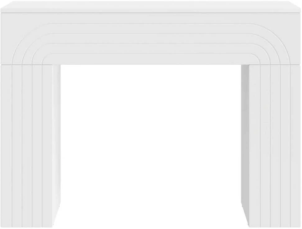 Kavos staliukas Balta 102 x 35 x 75 cm Apdirbta mediena