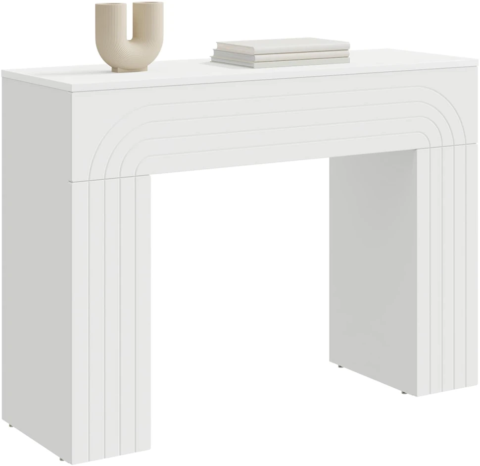 Kavos staliukas Balta 102 x 35 x 75 cm Apdirbta mediena