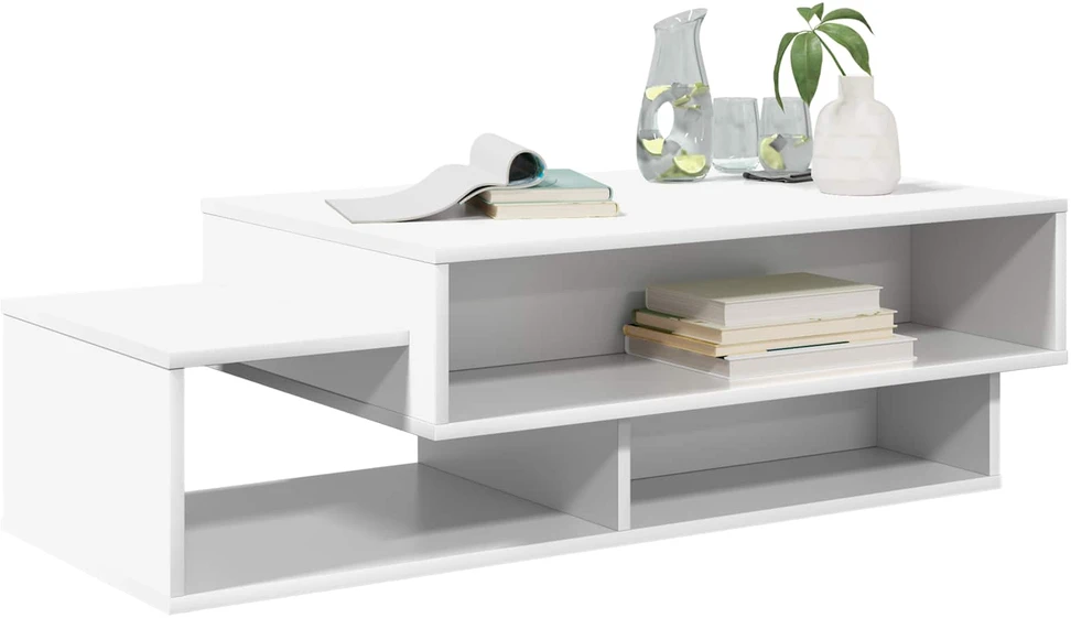 Kavos staliukas Balta 105 x 50 x 32,5 cm Apdirbta mediena