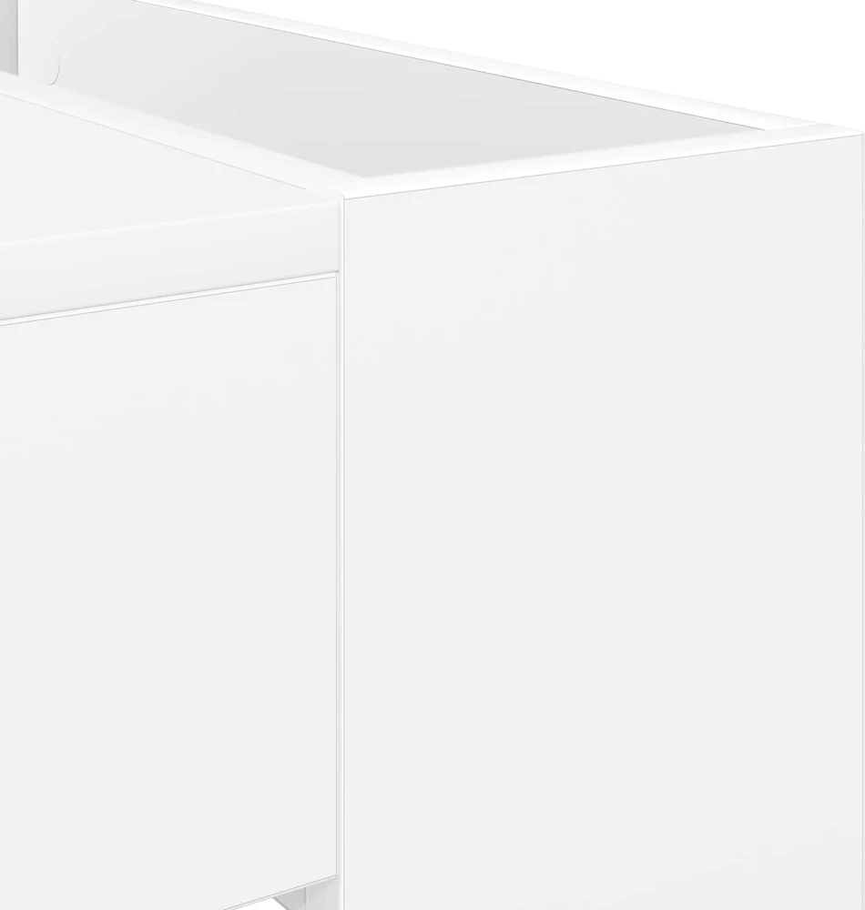 Kavos staliukas Balta 110 x 50 x 41 cm Apdirbta mediena
