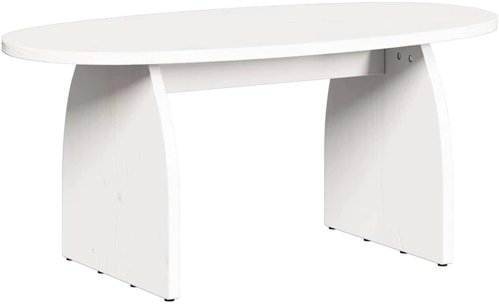 Kavos staliukas Balta 80 x 40 x 35 cm Kietos pušies mediena