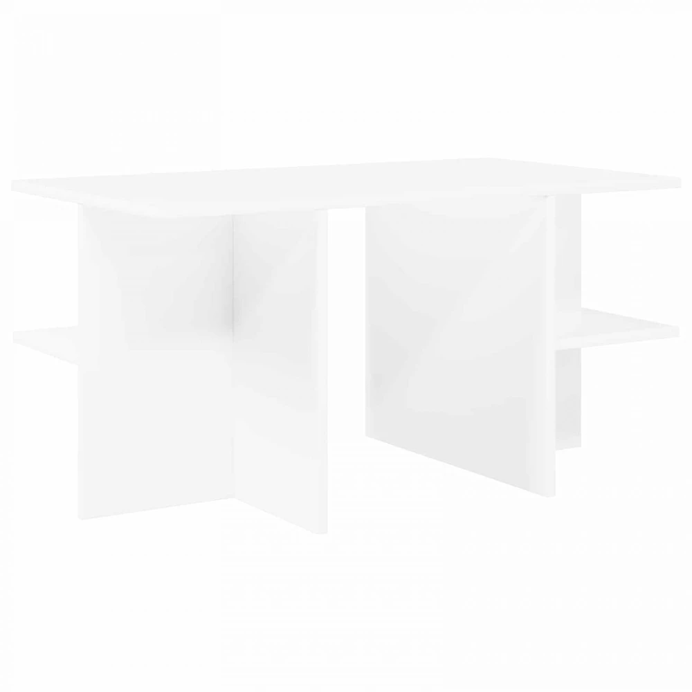 Kavos staliukas Balta 87 x 50 x 45 cm Dirbtinė mediena
