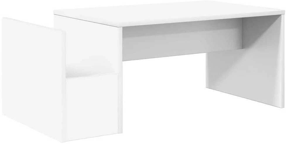 Kavos staliukas Balta 90 x 45 x 35 cm Apdirbta mediena