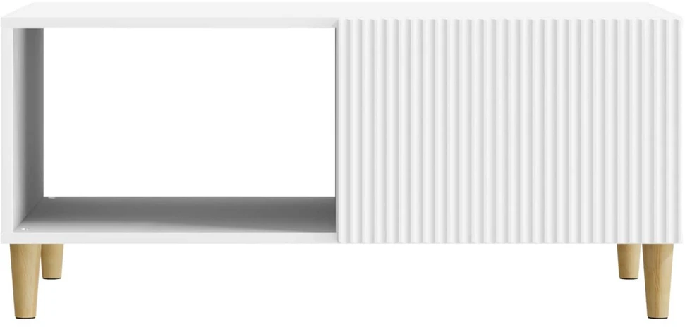 Kavos staliukas Balta 90 x 50 x 40 cm Apdirbta mediena