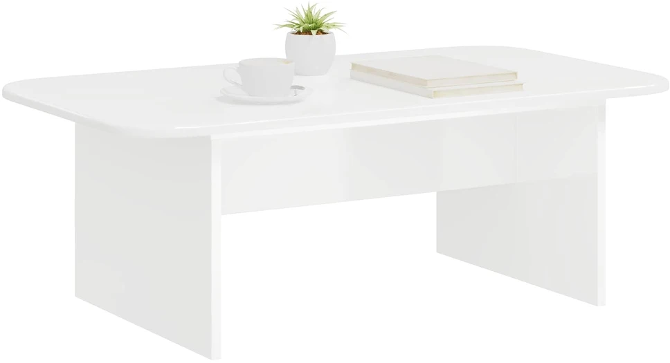 Kavos staliukas Balta 93 x 53 x 33 cm Apdirbta mediena
