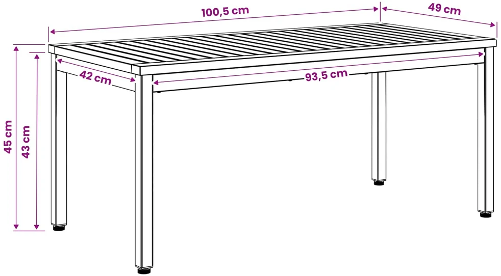 Kavos staliukas Balta ir juoda 50 x 100,5 x 45 cm