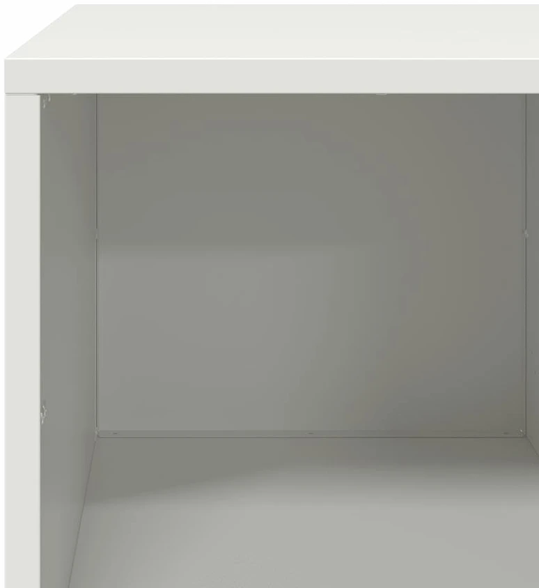 kavos staliukas baltas 101,5x50x43,5cm šaltai valcuotas plienas