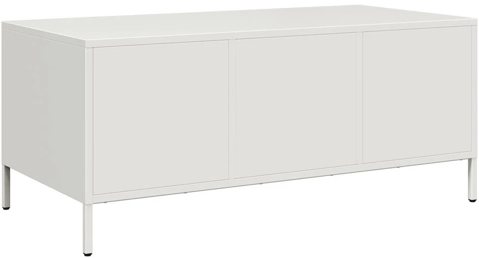 kavos staliukas baltas 101,5x50x43,5cm šaltai valcuotas plienas