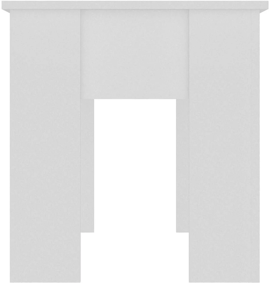 Kavos staliukas, baltas, 101x49x52cm, apdirbta mediena